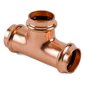 1/2" Copper Press Fitting Union Tee